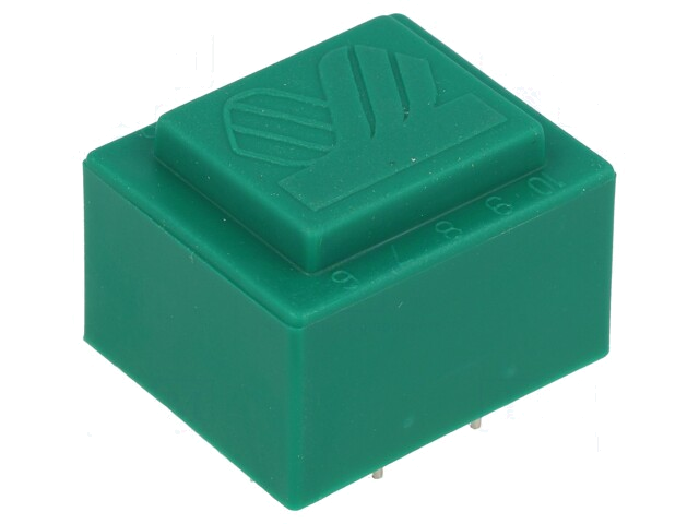 Transformator: ingegoten; 1,5VA; 230VAC; 18V; 83,3mA; PCB; IP00 Transformator: ingegoten; 1,5VA; 230VAC; 18V; 83,3mA; PCB; IP00